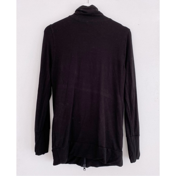 THYME MATERNITY S Black Zip Up Track Jacket - Picture 3 of 12